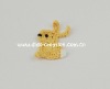 Wholesale DD01035B-4 Hand Crochet Fashion Accessories Flowers Applique Cotton craft Rabbits Bunny