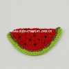 Wholesale DD01039C Hand Crochet Fashion Accessories Fruits Watermelon Flowers Appliques Cotton flower making craft