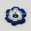 Wholesale DD01040C Hand Crochet Fashion Accessories Fruits Flowers Appliques Cotton flower making craft