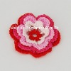 Wholesale DD01040A Hand Crochet Fashion Accessories Fruits Flowers Appliques Cotton flower making craft