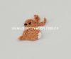 Wholesale DD01035B-1 Hand Crochet Fashion Accessories Flowers Applique Cotton craft Rabbits Bunny