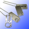 Wholesale promote fashion casting metal military dog tag