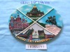tour plate/souvenir /tour souvenir/resin plate/polyresin plate