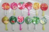 Wholesale Foldable fruit pp fan mixed colors