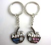 Wholesale Silver zinc alloy metal keychain