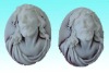 Wholesale 40x30 unset loose crown of thorn religious cameos -- ruby