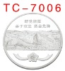 Wholesale 3D colourful engrave silver souvenir medal
