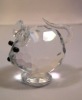 Wholesale glass crystal animal rat gift