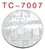 Wholesale 3D engrave silver souvenir medal