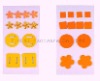 Wholesale round and flower brads in pack