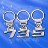 Wholesale 735 metallic /zinc alloy key chain