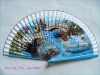 Wholesale Spanish printed wood fan