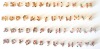 Wholesale 6mm color rhinestone letters