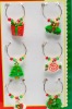 Wholesale PVC Christmas wine charm
