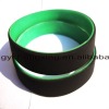 Wholesale personalized 1 inch two layers silicon wristband