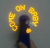 Wholesale programmable led mini fan