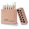 Wholesale wooden box with nature color pencil