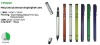 Wholesale Recycled aluminum ball point pen with highlighter