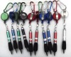 Wholesale 2011 Free shipping carabiner pen with reel