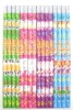 Wholesale colored wooden eraser pencil