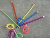 Wholesale free shipping christmas gifts Novelty, 18cm colorful flexible bendy soft pencil EW-091