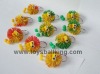 Wholesale koosh ball with a eraser keychain,eraser keychain,koosh ball keychain