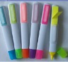 Wholesale fluorescent highlighter with note flag/marker/plastic highlighter with note flag/marker with note flag