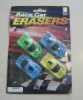 Wholesale Race car novelty erasers