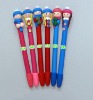 Wholesale Lovely soft ceramic human shape ball pen,toy ball pen