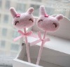 Wholesale Plush pink rabbit ballpoint pen,Cartoon rabbit ball pen