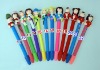 Wholesale Lovely soft ceramic shape ball pen,toy ball pen