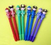Wholesale soft ceramic human shape ball pen,toy ball pen