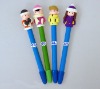 Wholesale soft ceramic ball pen,Kids shape ball pen,toy ball pen