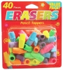 Wholesale 40pc Pencil Top Eraser