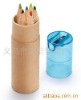 Wholesale wooden 12 color pencil with card tube