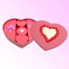 Wholesale Red Heart shape plastic packing box