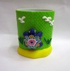 Wholesale Polymer clay turtle green pen and pencil holder