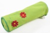 Wholesale 600D round pencil case,polyester pencil pouch,zippered pencil case