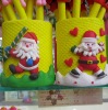 Wholesale Polymer clay cute and nice father christmas pen holder