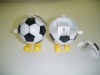 Wholesale wind up pencil sharpener, plastic stationery,football design