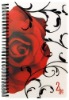 Wholesale flower design hard cover spiral notebook