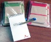 notebook with pen