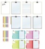 white paper memo pad notepad with board and pen
