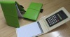 pocket notebook with calculator