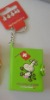 Wholesale Soft pvc notebook keychains