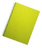 Wholesale yellow colour pvc cover spiral notebook(YNSK-015)