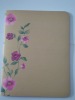 Wholesale Flower kraft cover notebook (yellow cover)