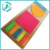 Wholesale Self-adhesive colorful fashional different shapes memo pad