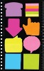 Wholesale sticky colorful pads with bottom paper