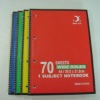 Wholesale customized spiral notebook